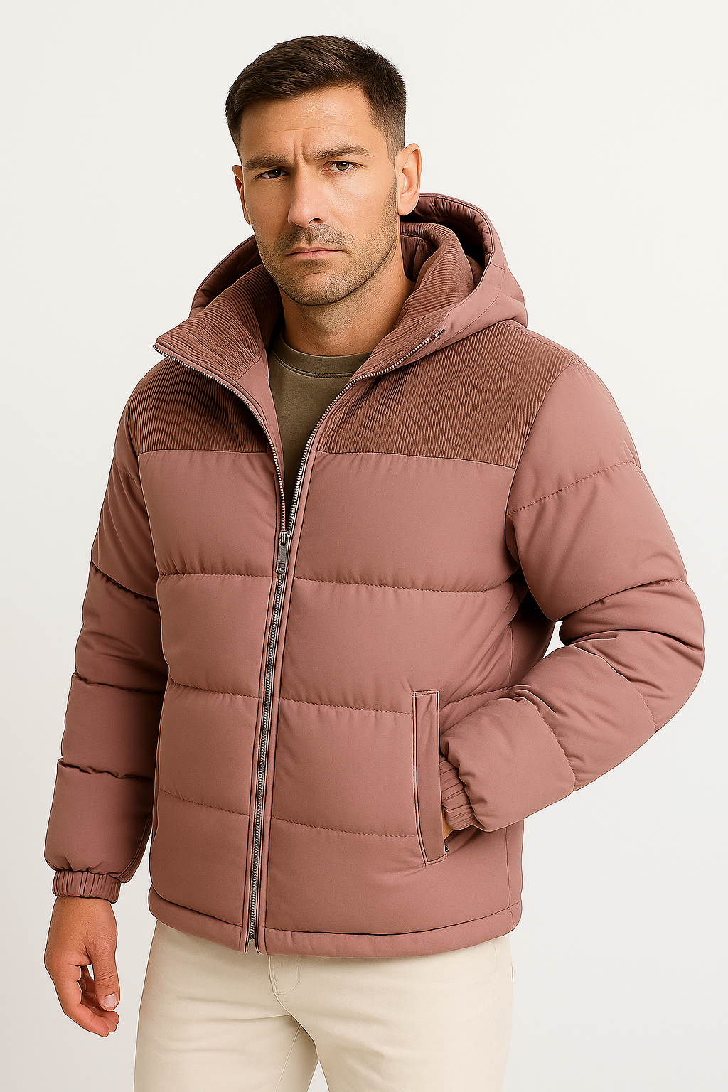 Ilhance – Men’s Hooded Puffer Jacket