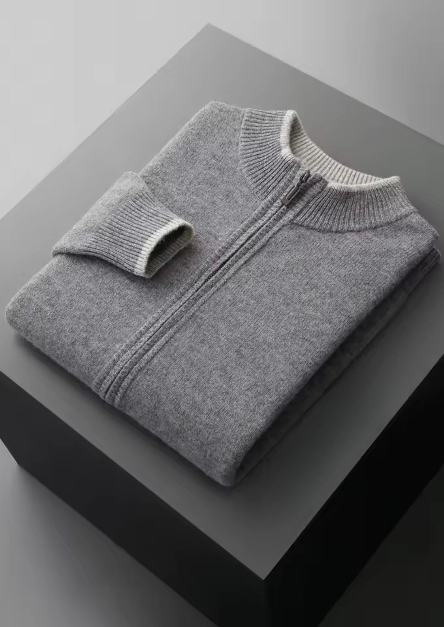 Men’s Zip Sweater Set Minimal Style | Modern
