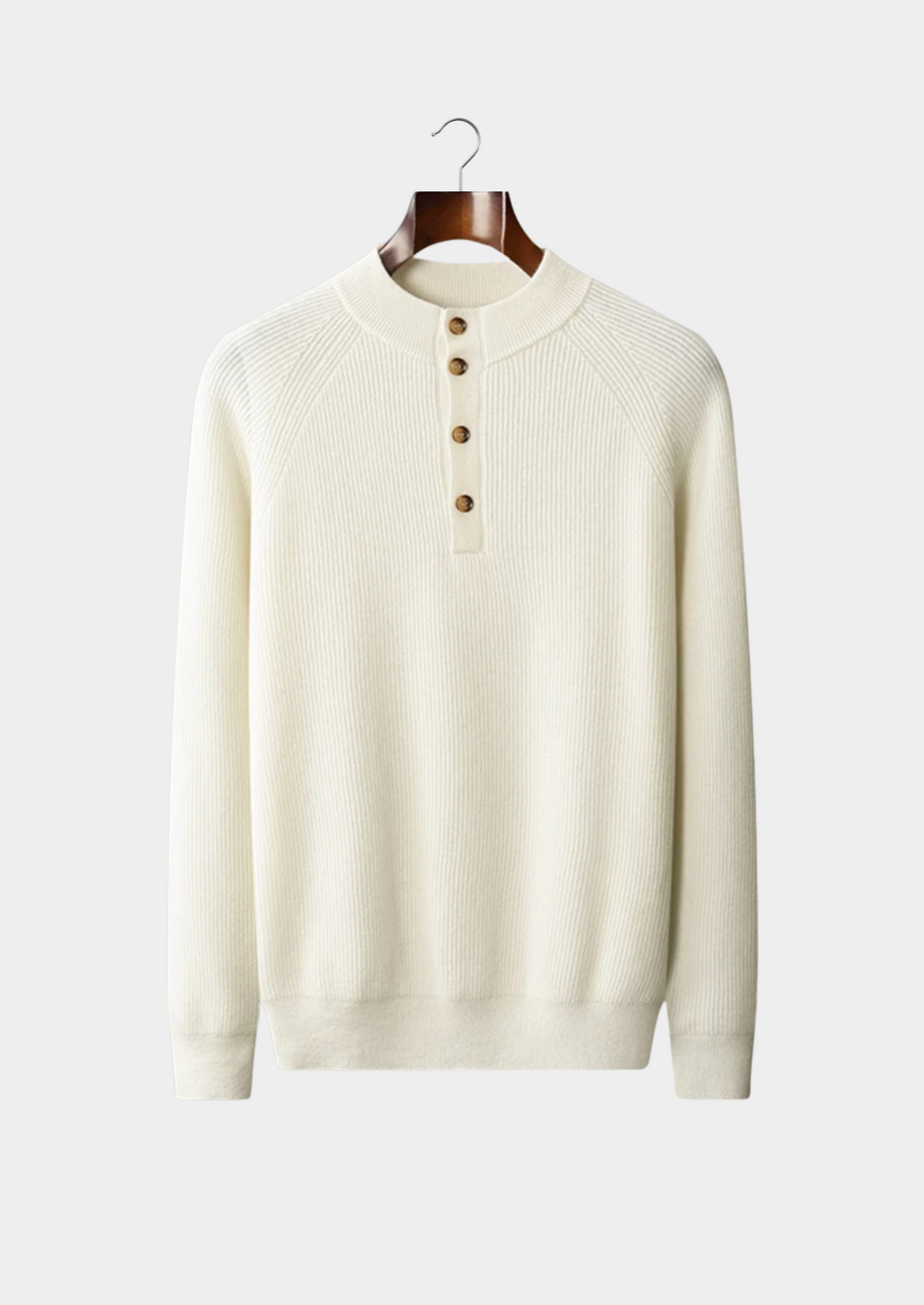 Men’s Button Sweater Minimal Style | Modern