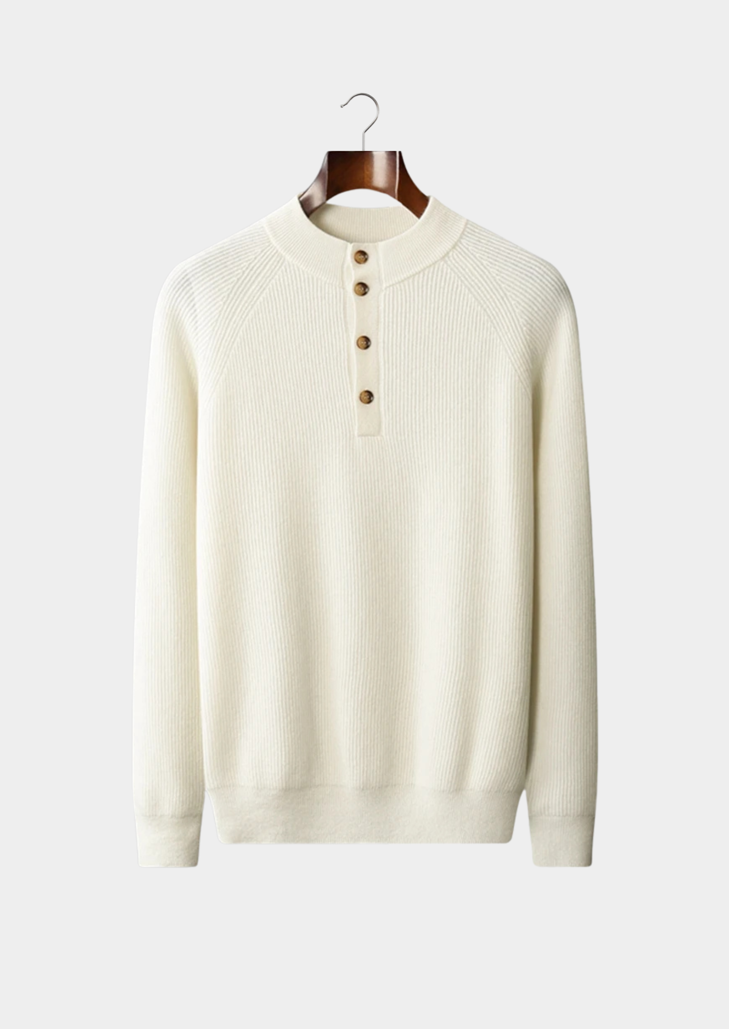 Men’s Button Sweater Minimal Style | Modern
