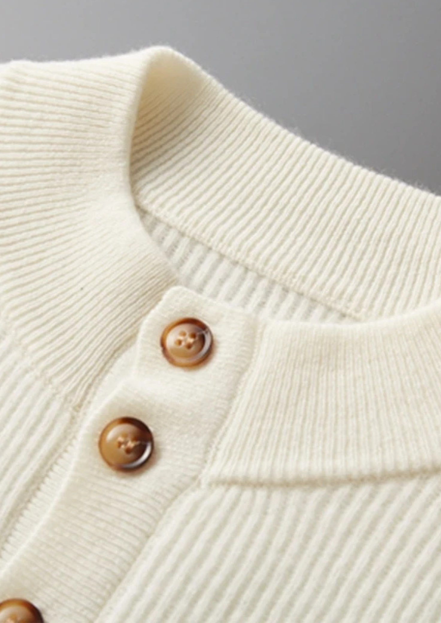 Men’s Button Sweater Minimal Style | Modern
