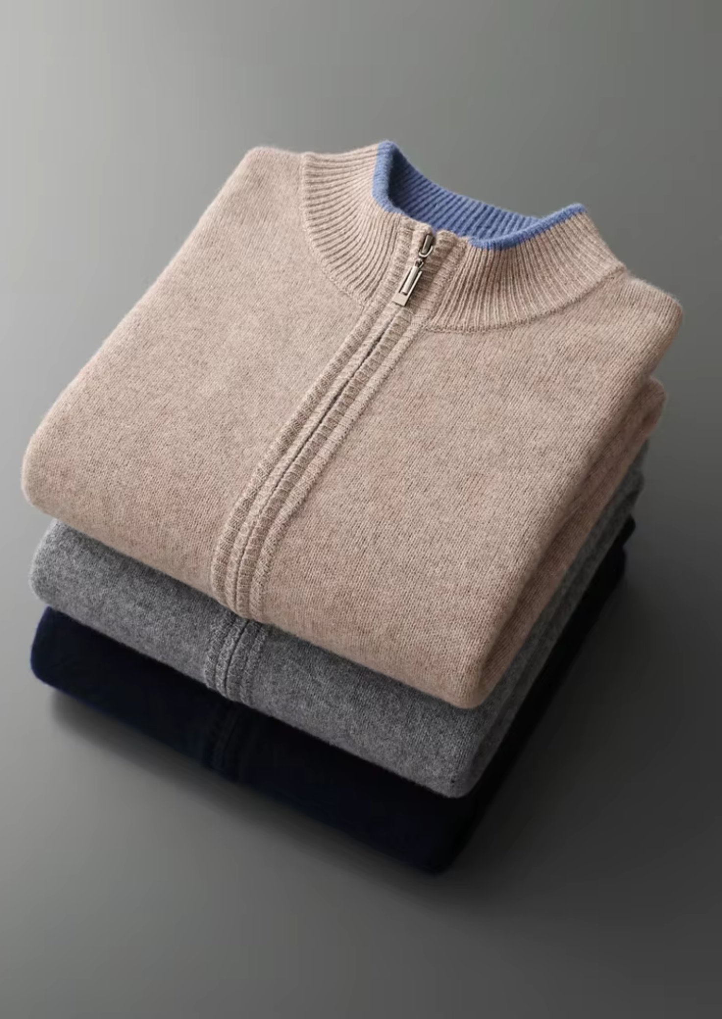 Men’s Zip Sweater Set Minimal Style | Modern