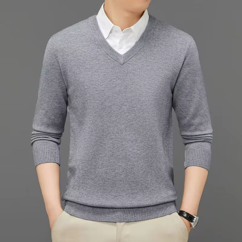 Ilhance – Men’s Classic V-Neck Sweater