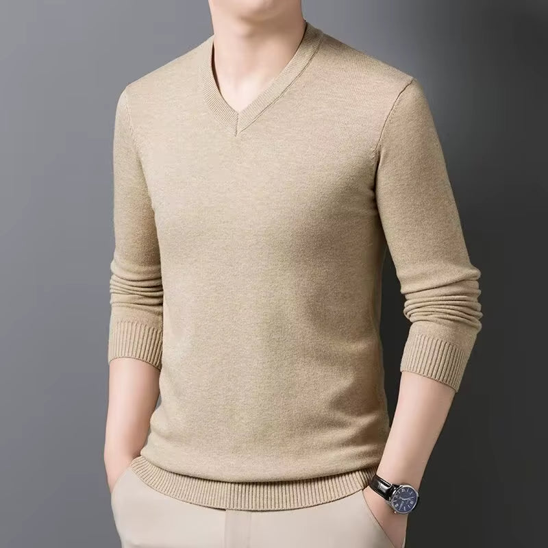 Ilhance – Men’s Classic V-Neck Sweater