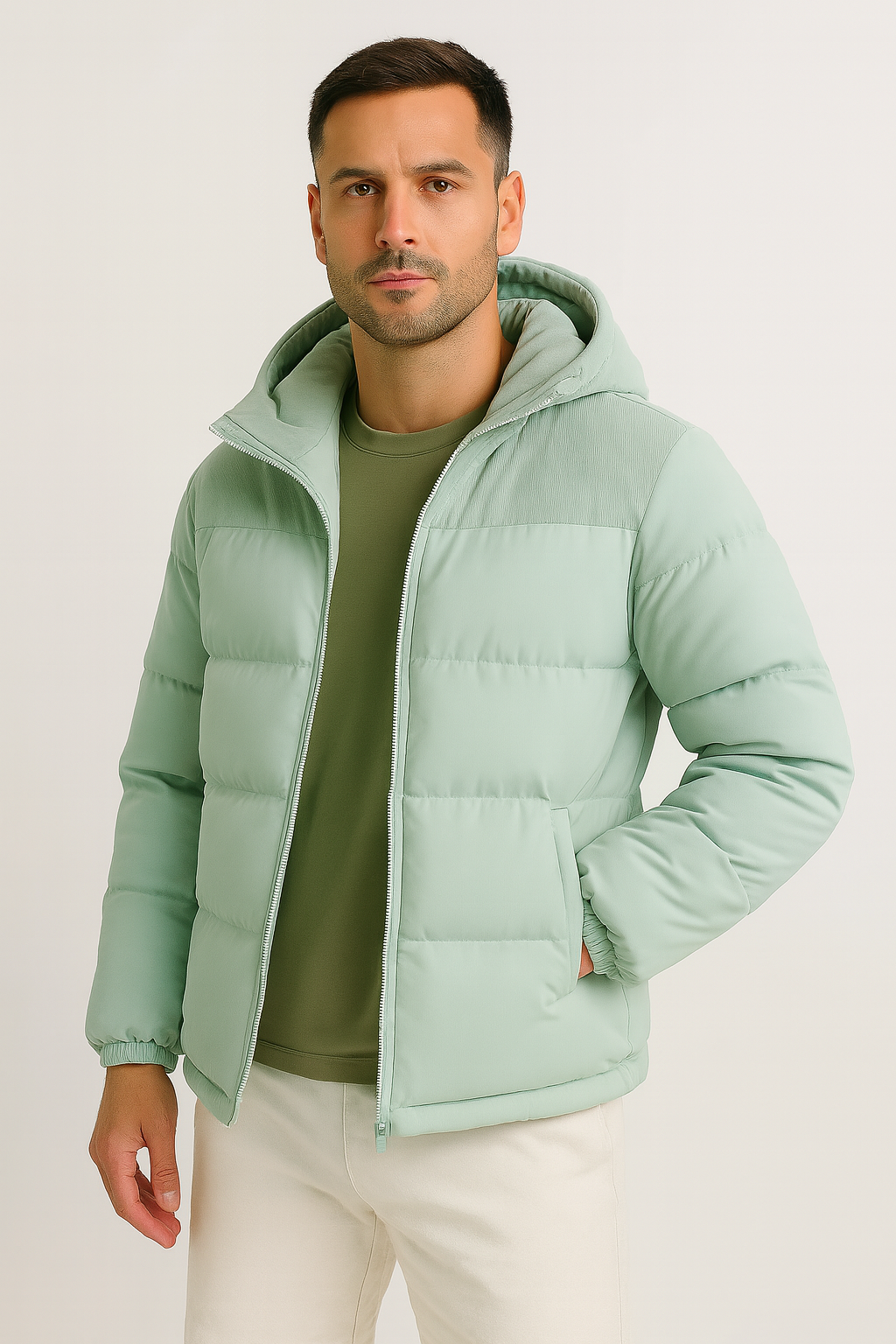 Ilhance – Men’s Hooded Puffer Jacket
