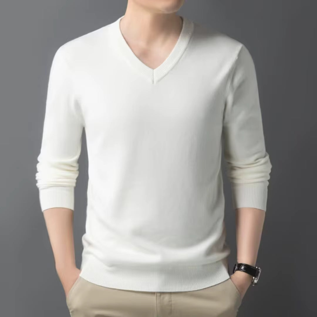Ilhance – Men’s Classic V-Neck Sweater