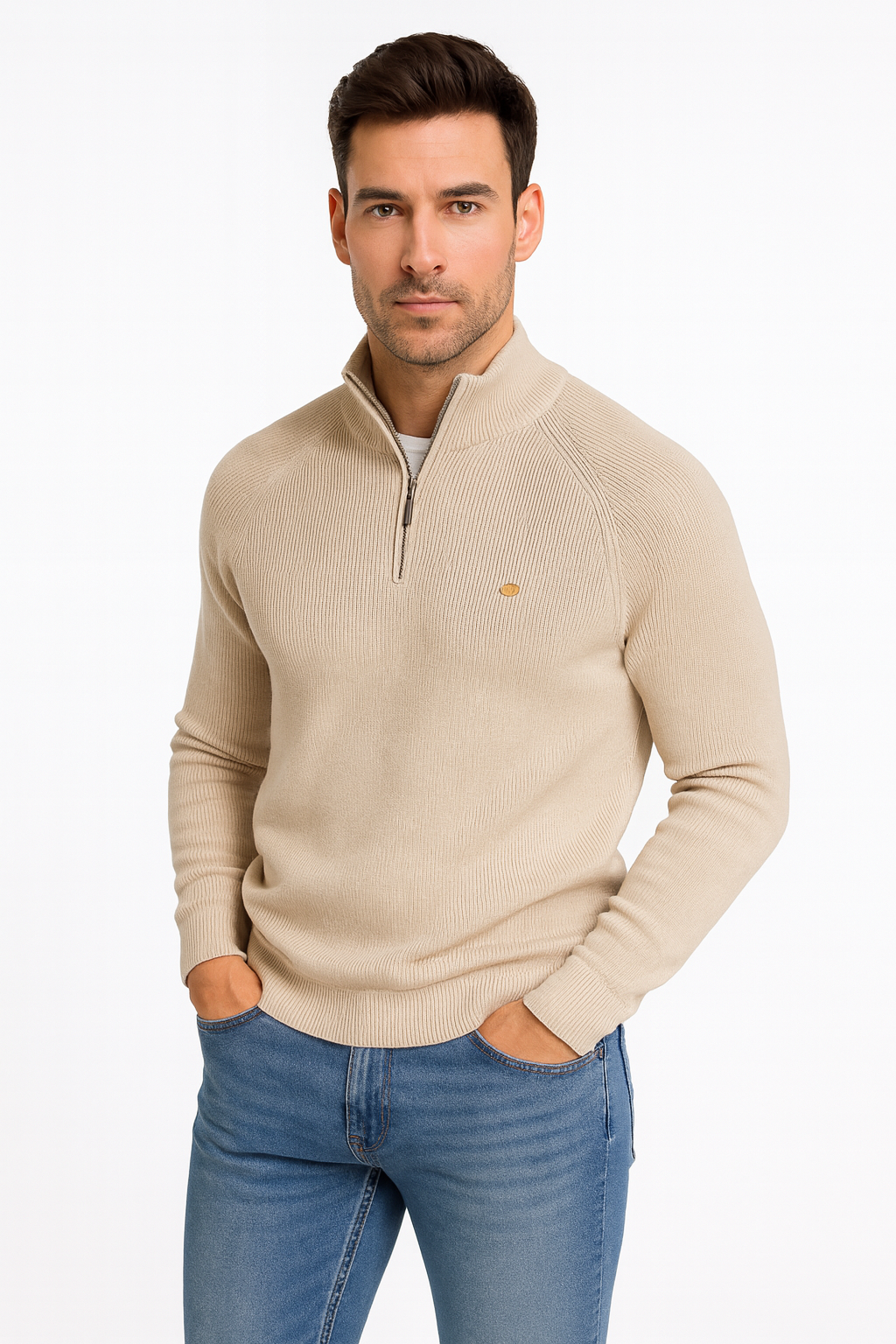 Men’s Quarter Zip Sweater | Modern