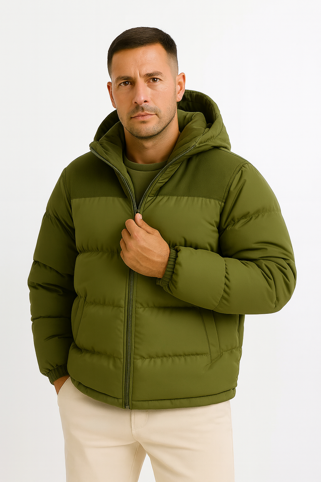 Ilhance – Men’s Hooded Puffer Jacket