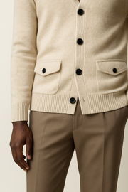 Men’s Button Cardigan Minimal Style | Modern