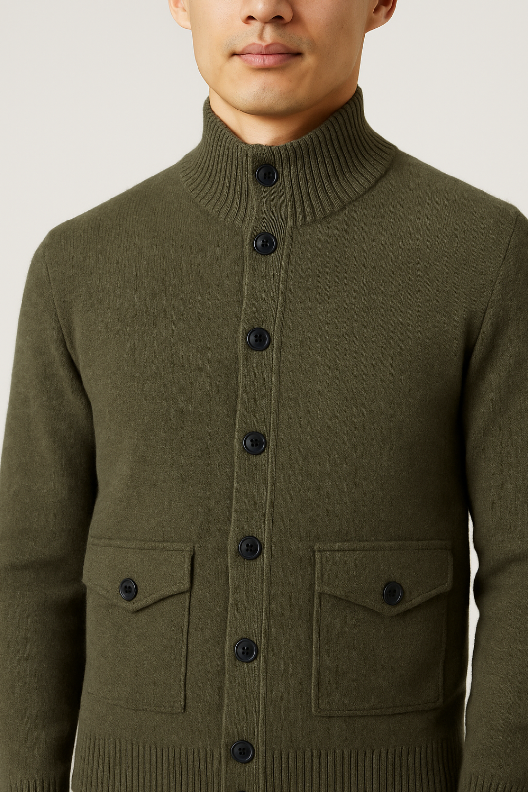 Men’s Button Cardigan Minimal Style | Modern