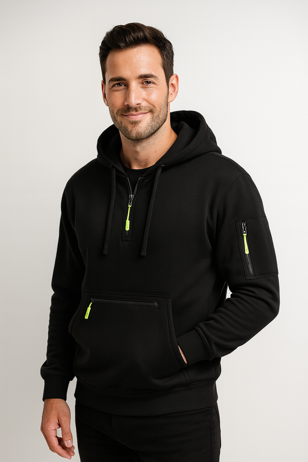 Men’s Zip-Up Hoodie – Stylish Casual Zip Design