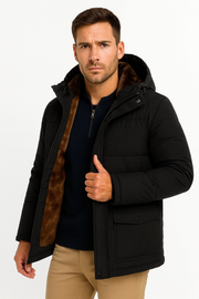 Men’s Long Winter Jacket – Durable Cold Weather Wear