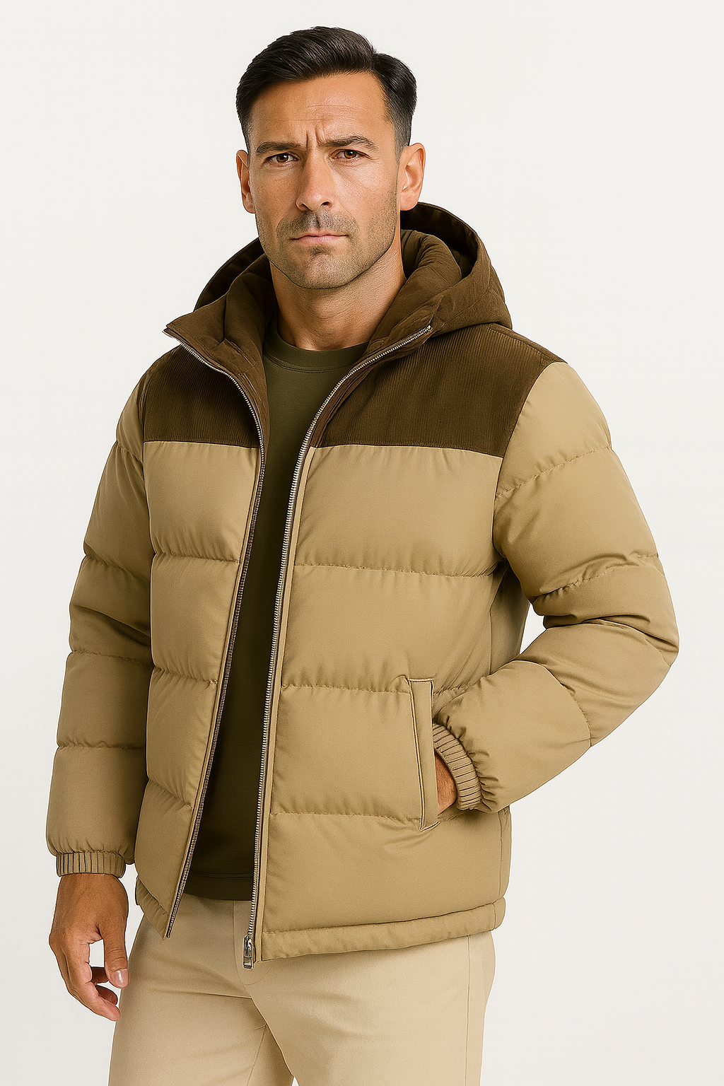 Ilhance – Men’s Hooded Puffer Jacket