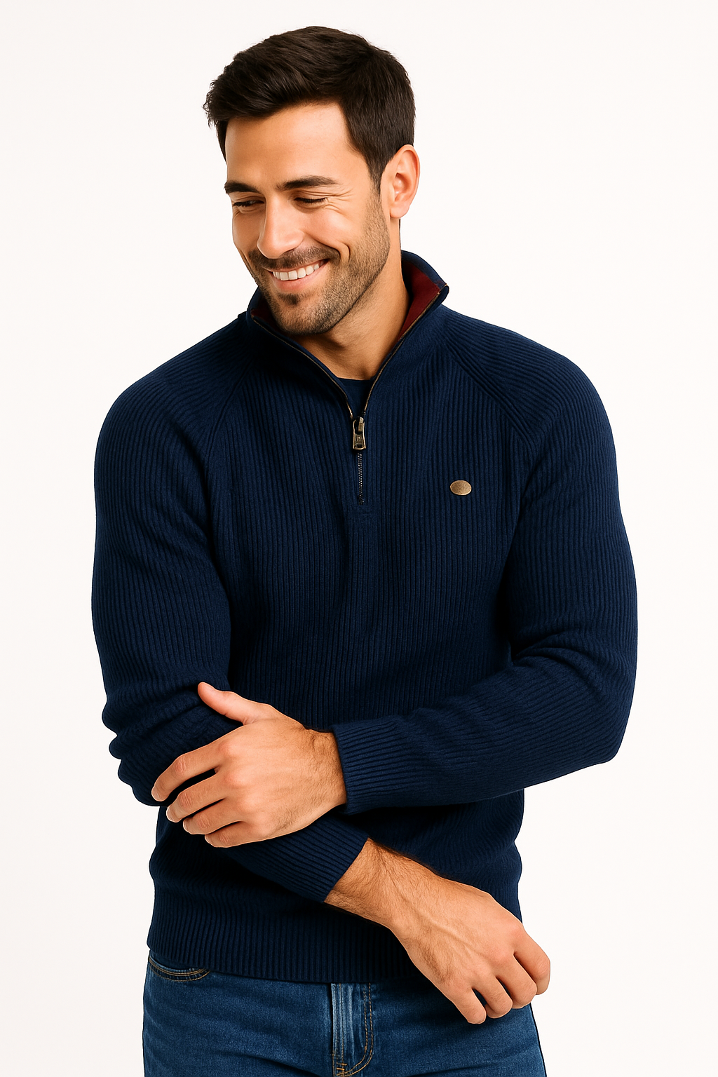 Men’s Quarter Zip Sweater | Modern