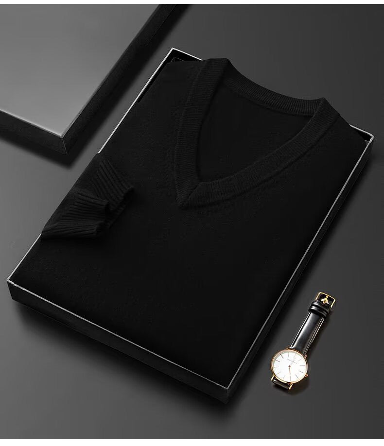 Ilhance – Men’s Classic V-Neck Sweater