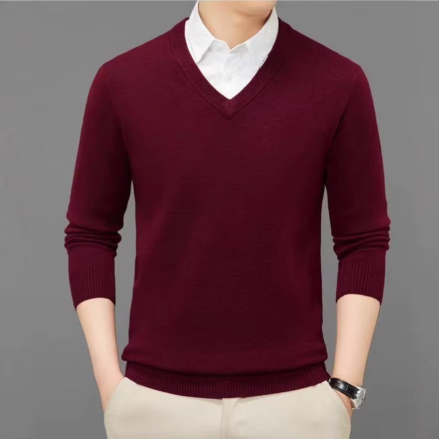 Ilhance – Men’s Classic V-Neck Sweater